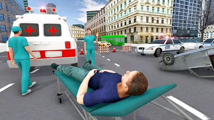 救護車模擬3d