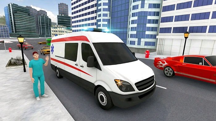 救護車模擬3d