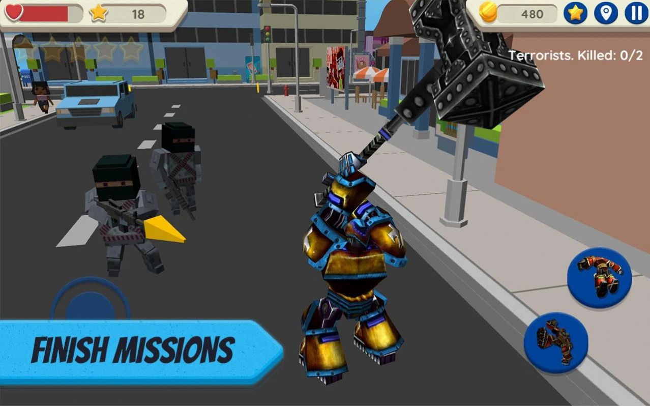 機(jī)器人城市生存（Robot Hero: City Simulator 3D）