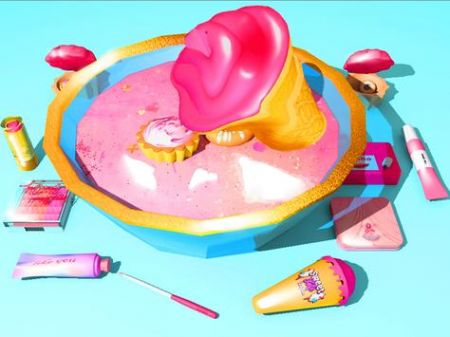 化妝泥煩躁玩具（MakeupSlimeFidgetToysGames）