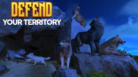 虛擬北極狼家庭模擬器（Virtual Arctic Wolf Family Simulator）