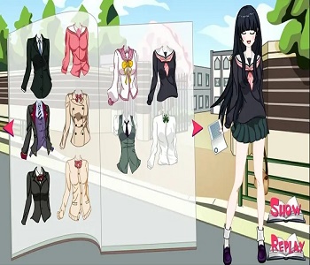 卡通美少女模特?fù)Q裝游戲