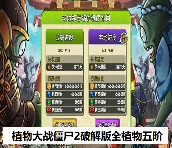 植物大戰(zhàn)僵尸2破解版全植物五階