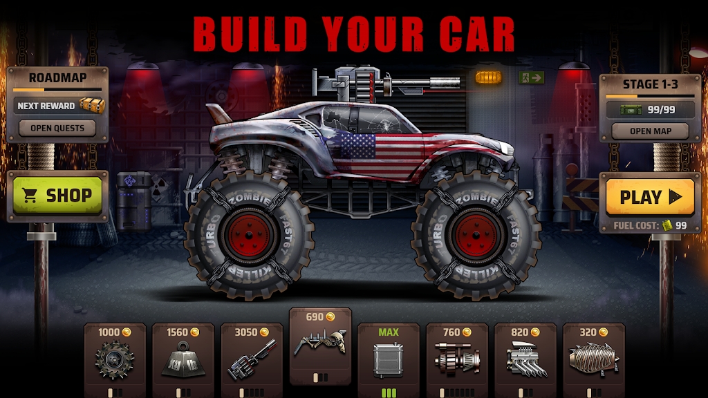Zombie  Hill  Racing  Earn  Climb