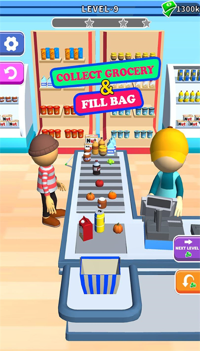 裝滿食品袋