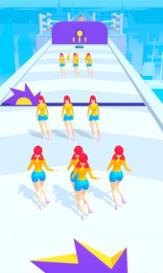 男孩女孩向前沖