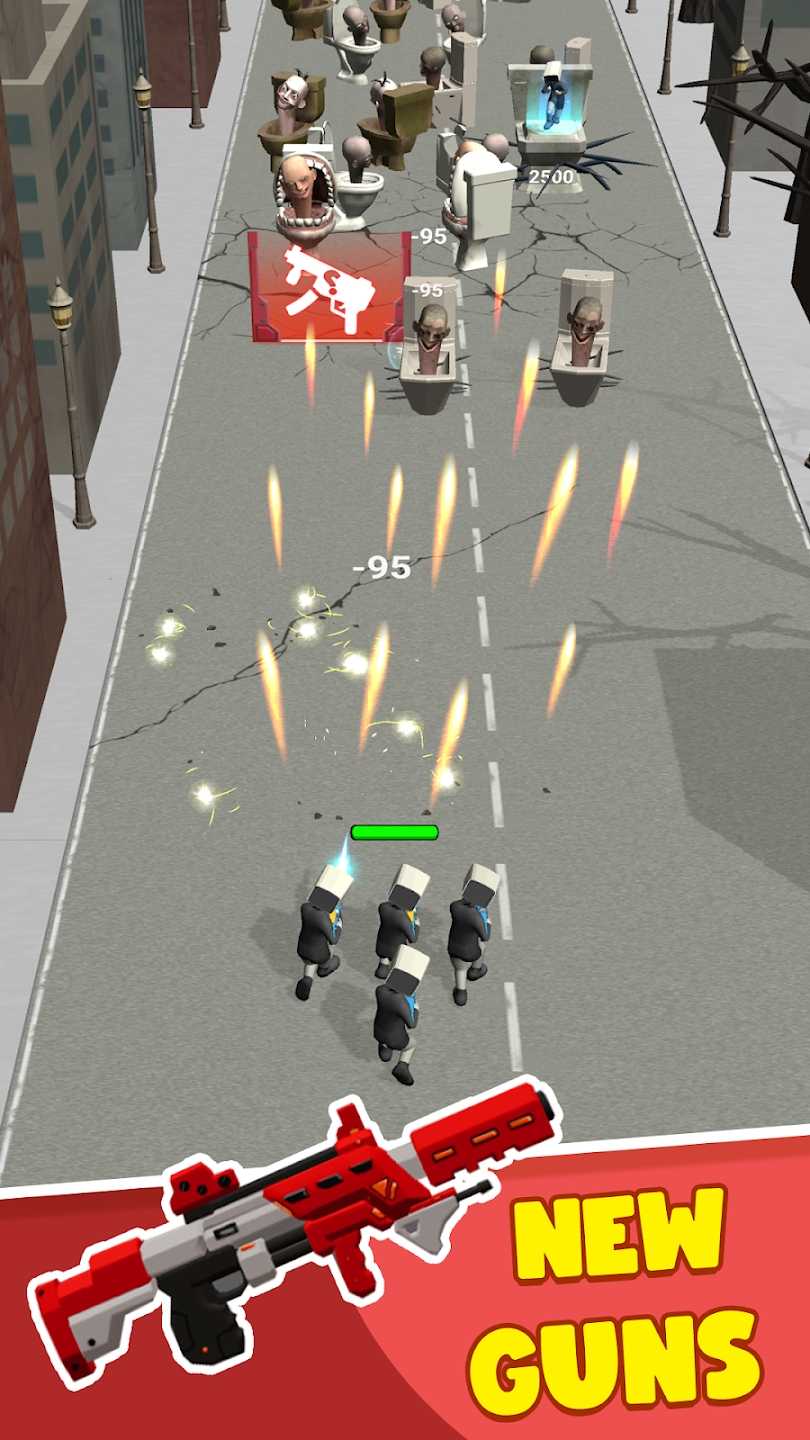廁所怪物奔跑射手（Toilet Attack Monster Survival）