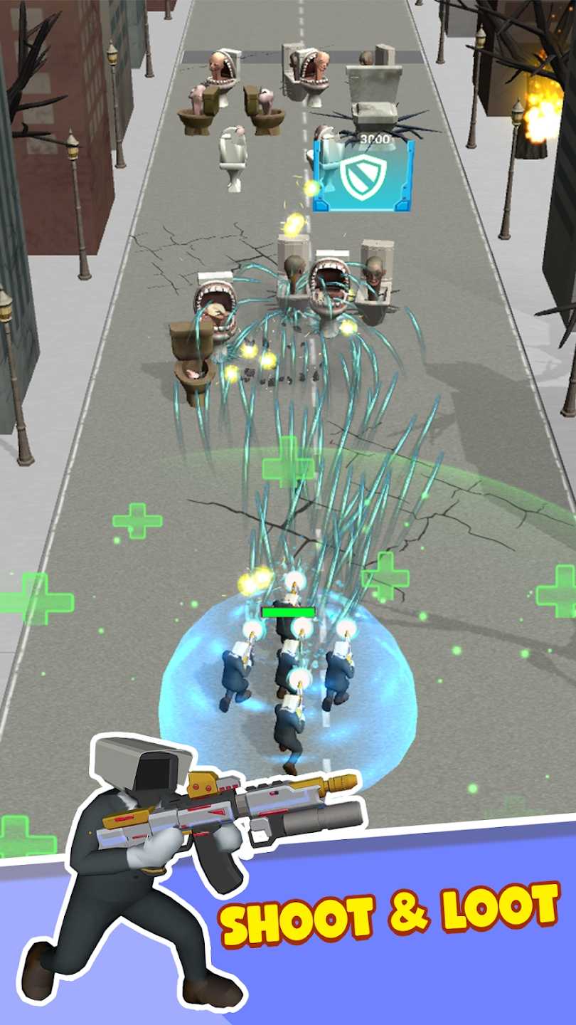 廁所怪物奔跑射手（Toilet Attack Monster Survival）