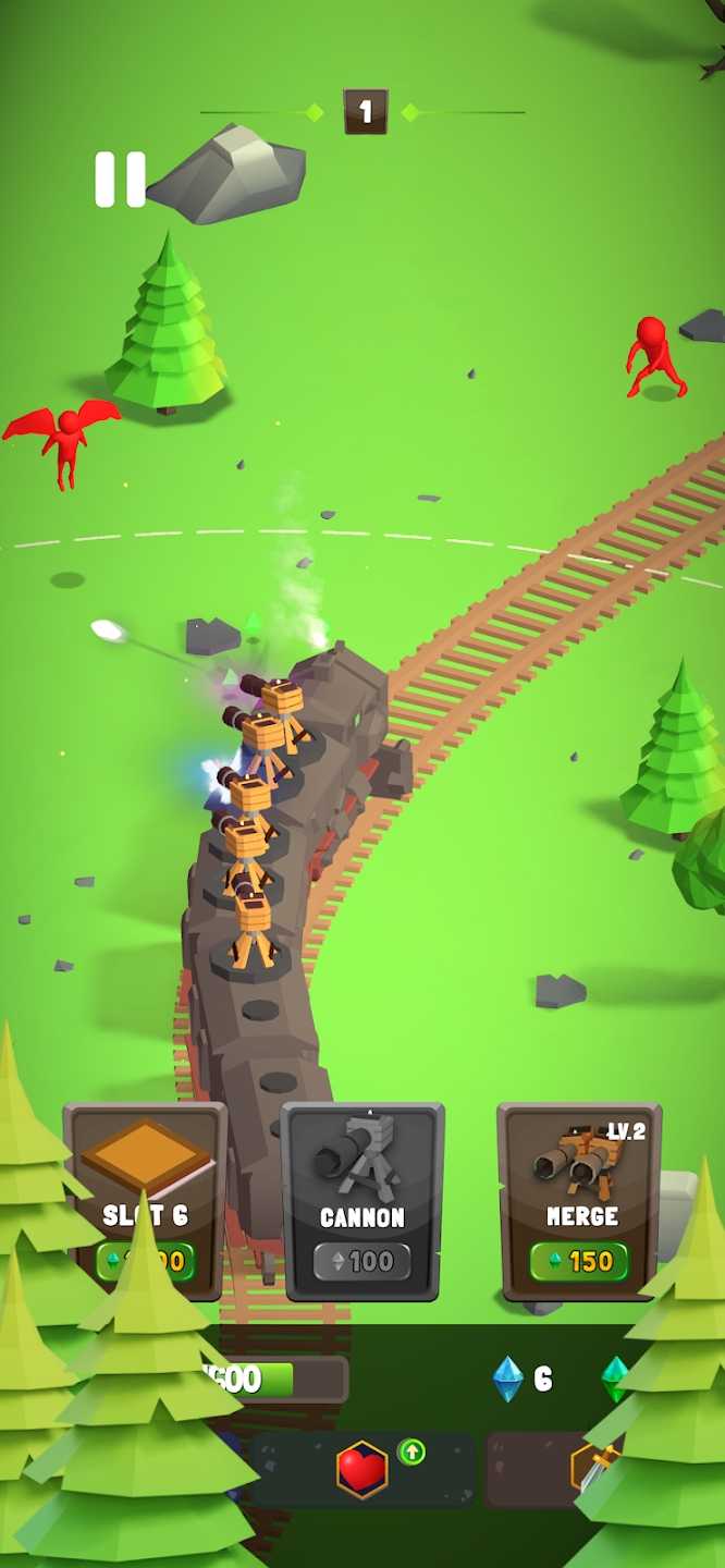 火車防御合并與戰斗（Train Defense: Merge N Fight）