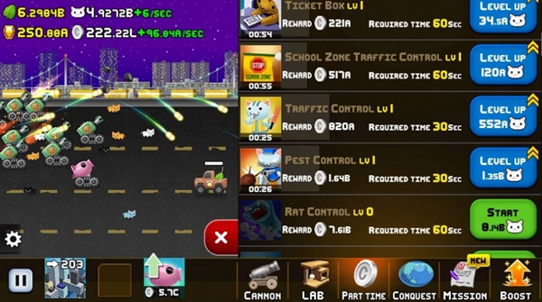 空閑的貓炮安卓下載（Idle Cat Cannon）