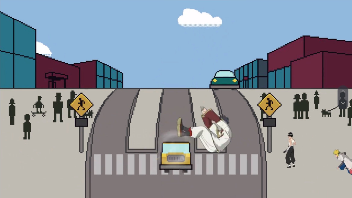 火影忍者過馬路