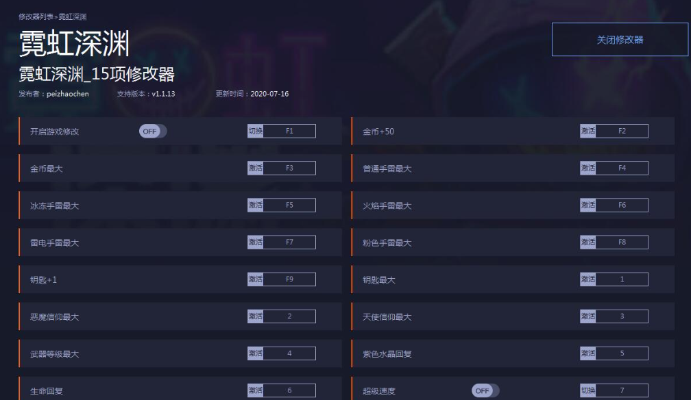 霓虹深淵無(wú)限ee修改器