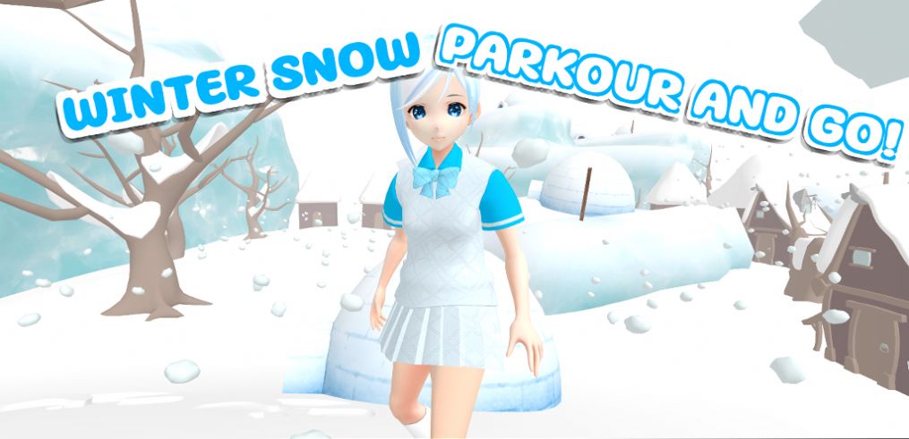 冬季冰雪奥比动漫女孩跑酷(Winter Snow world parkour obby anime girl)