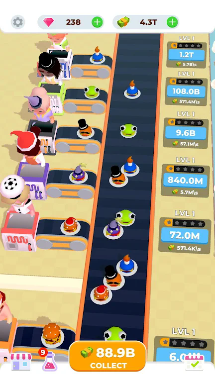 漢堡生產(chǎn)放置工廠(Burger IncIdle Factory Game) 