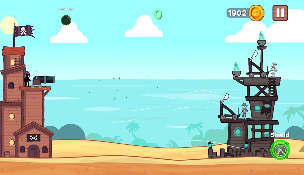 彈射器瘋狂沙灘戰(zhàn)爭(zhēng)(Catapult Wars Crush Castles)