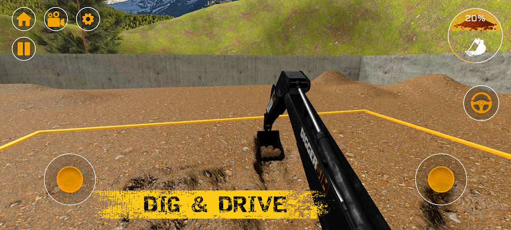 挖掘機(jī)和重型設(shè)備模擬器(DiggerSim)