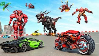 超級機(jī)器摩托人城市進(jìn)攻(Grand Robot Bike Transform City Attack)