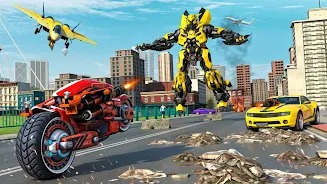 超級機(jī)器摩托人城市進(jìn)攻(Grand Robot Bike Transform City Attack)