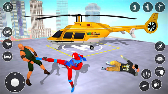 蜘蛛英雄斗繩英雄（spider hero fighting rope hero）