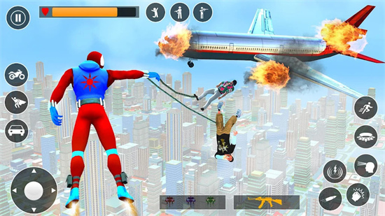 蜘蛛英雄斗繩英雄（spider hero fighting rope hero）