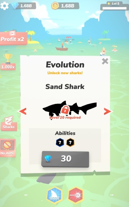 貪吃大白鯊（Idle Shark）