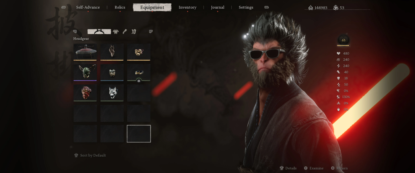 黑神話:悟空天命人貓王墨鏡MOD