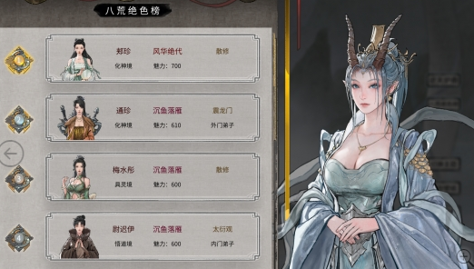 鬼谷八荒八荒絕色榜MOD