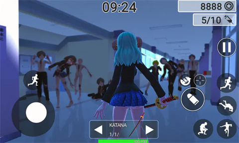 動(dòng)漫女孩僵尸獵人