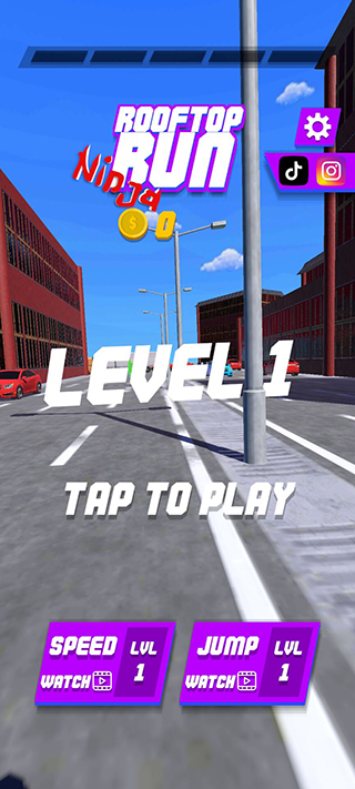 屋頂忍者跑最新版（rooftop run ninja）